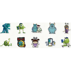 Disney Monster Stickers 10's